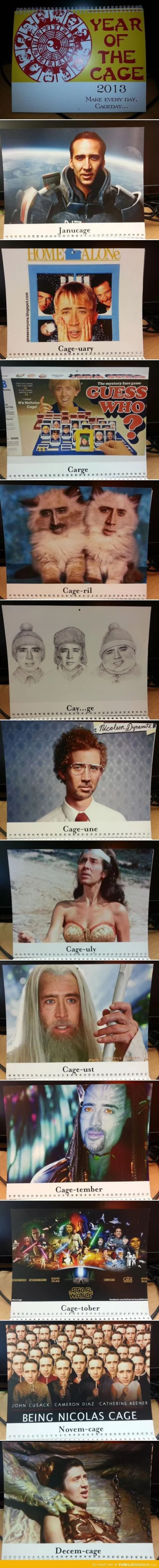 biuna - #cage #nicholas #kalendarz #humor



Year of the Cage,

Make every day, Caged...