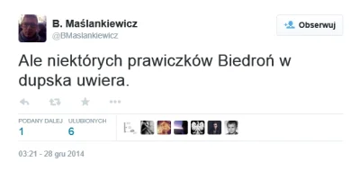 Ludvigus - Pozwolę sobie zacytować byłego już dziennikarza @TV_Republika B. Maślankie...