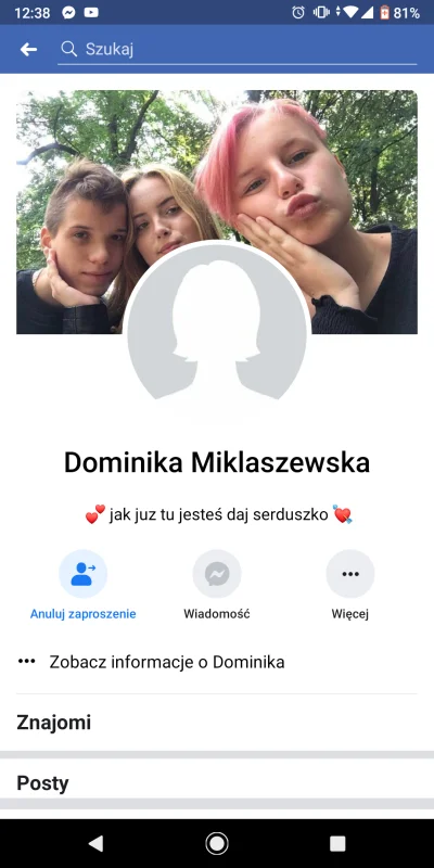 GazelQQQa - Zaczęła usuwać zdjęcia profilowe itd.