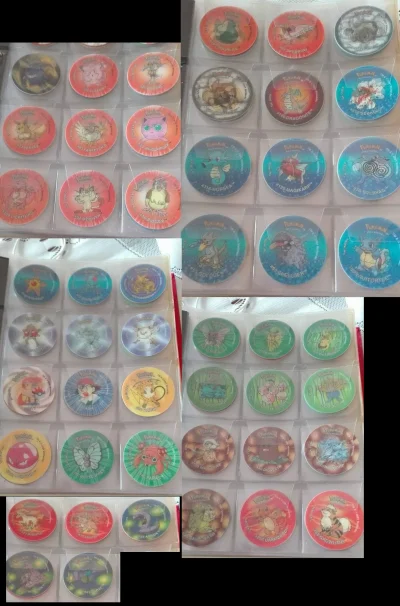 k.....z - Pokémon Tazo 2 (set 1) - seria 50 żetonów. Seria pokazuje dużo pełnych lini...