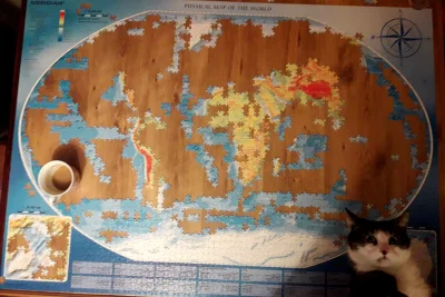 e.....8 - Dzień 5 mapy fizycznej świata :D #puzzle