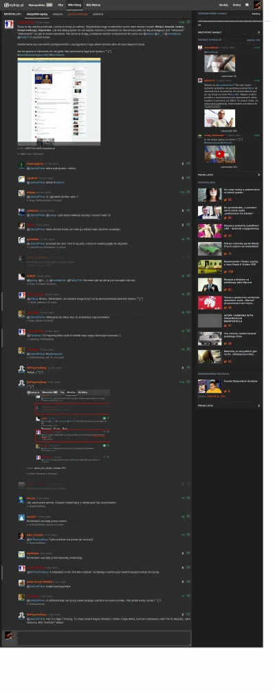 H.....y - CO SIĘ TU O--------A? Kolejny wpis @LibertyPrime poleciał. #wykop #afera #4...