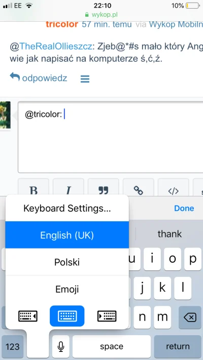 TheRealOllieszcz - @tricolor: that’s why the Polish keyboard on the phone is helpful