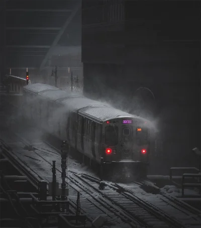 Nemezja - #idealnymoment #fotografia #pociagi
Ekspres polarny, Chicago
 fot. Michae...