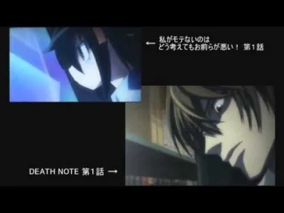 80sLove - Porównanie parodii Death Note'a z premierowego odcinka anime Watamote z ory...
