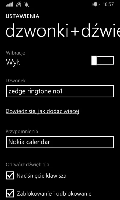 krisip - @gerkemateusz: Przeciez jest w ustawieniach... Ustawienia - dzwonki+dźwięki ...