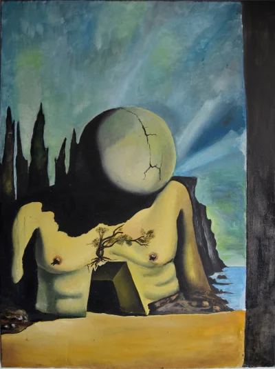 Finezyjny_login - Wreszcie kończę 60x100 cm na wzór -Salvador Dali "labyrinth"