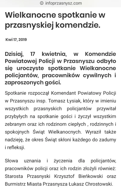 sklerwysyny_pl - #sklerwysyny #przasnysz #policja