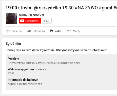 JanParowka - Dobrze zgłosiłem tego pedofila jak #!$%@?ł klapkiem w kota?
#patostream...