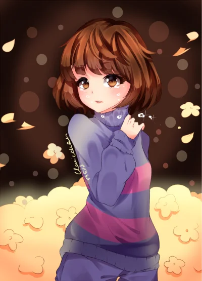 M.....n - #randomanimeshit #frisk #undertale #animeart #anime