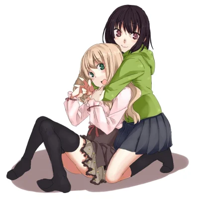 scovil - #randomanimeshit #sonohanabiranikuchizukewo #yuri #reokawamura #maisawaguchi...