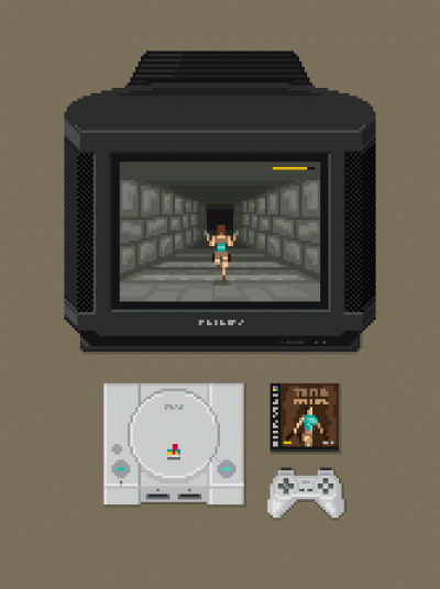 LostHighway - #takietam #tombraider #playstation #pixelart