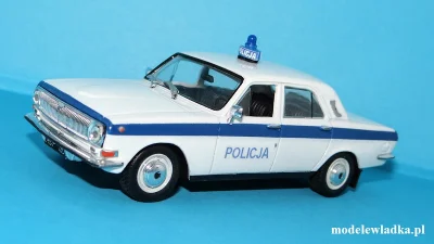 PiotrekW115 - Model radiowozu GAZ M-24 Wołga w malowaniu polskiej policji( ͡º ͜ʖ͡º) S...