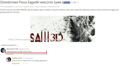 w.....y - Wchodzisz na filmweb, by zobaczyć co tam o Pile piszą, a tu... ( ͡° ͜ʖ ͡°)
...