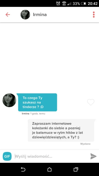 P.....z - Szczerość to podstawa, czyż nie ( ͡º ͜ʖ͡º)

#tinder