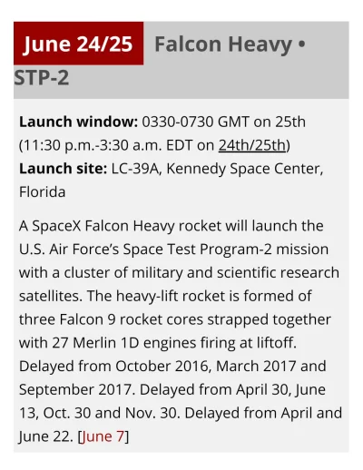 ahura_mazda - Już za tydzień, 3 start Falcona Heavy!

Static fire ma odbyć się na dni...