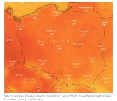 M.....x - Upał będzie dokuczać mieszkańcom całej Polski - na termometrach do 32 st. w...