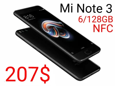 sebekss - Tylko 207$ za Xiaomi Mi Note 3 6/128GB❗
Najniższa w historii cena za bardz...