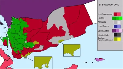 Lutniczek - @Zielony_Ogr: ci czerwoni to rząd jemeński. Fioletowy to arabia saudyjska...