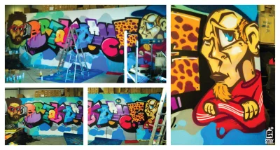 DrSpray - #drspray #graffiti 
Nie wiem z czego wynika to przekłamanie kolorów na zdj...