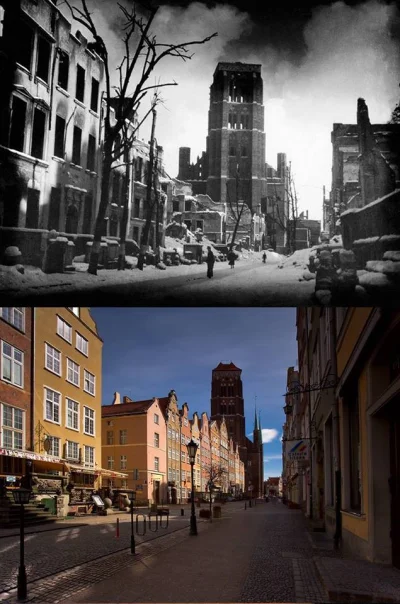 L.....e - Ulica Piwna w Gdańsku w 1945 i dziś.

#gdansknadzis #gdansk #trojmiasto #...