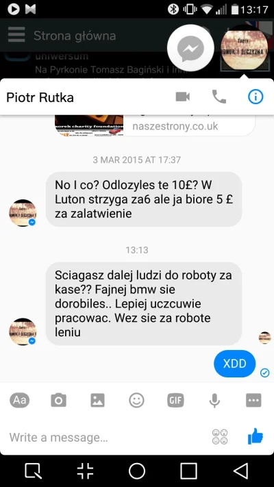 sorek - Takie tam obrażanie po Niedzielnym obiedzie xD To miłe że gość pamiętał o mni...