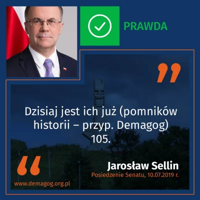 DemagogPL - Ile jest w Polsce pomników historii?

Sprawdzamy dzisiaj #3 wypowiedź J...