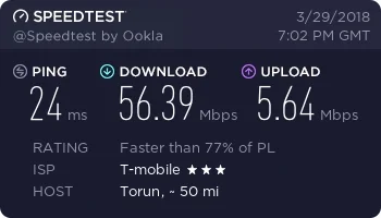 WuDwaKa - > Niedawno był wykop porównujący Firmowy / Domowy Internet LTE. Ktoś mocno ...