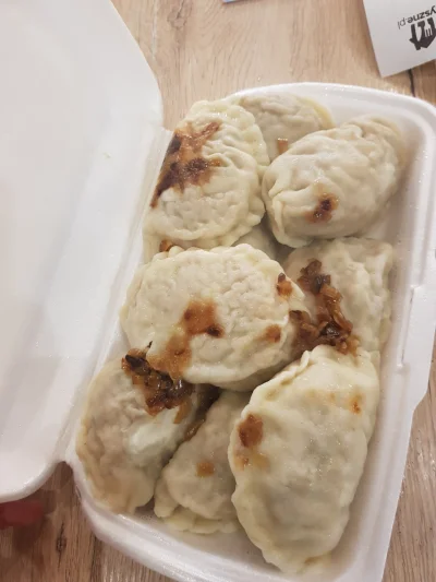 klokupk - @krave pierogi 850g. A ja zamówiłem jak głupi zupę, pierogi i naleśniki xD