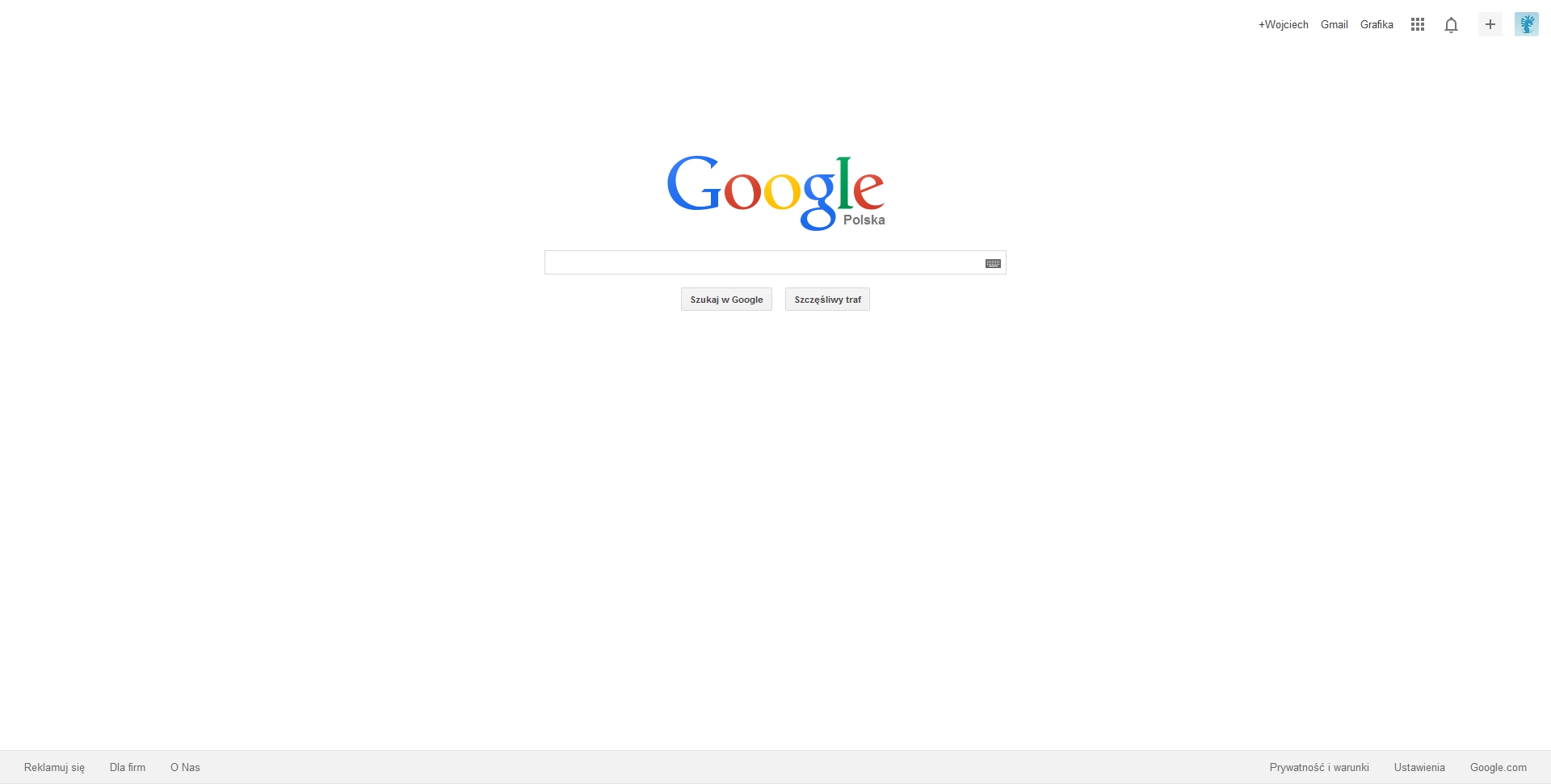 Первая страница гугл