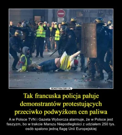 krulwypoku_IgB6 - W kraju zamieszki, płoną ulice, policja pałuje demonstrantów... Cie...