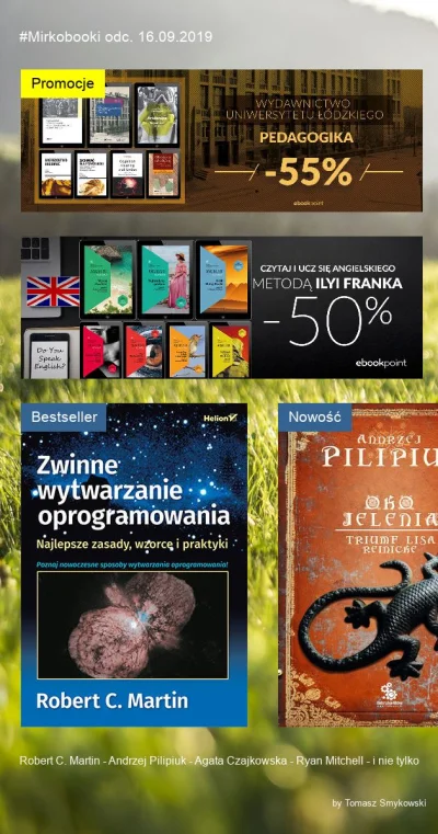 tomaszs - Mirkobooki 2019-09-16 ( ͡° ͜ʖ ͡°)

Przegląd ebooków 16.09.2019. Dowiedz s...