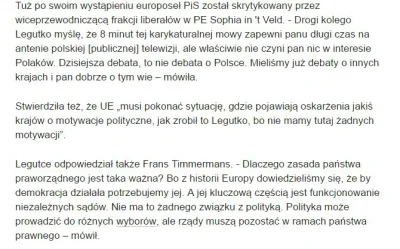 adam2a - Legutko nie broni Polski, tylko przemawia do swojego elektoratu w Polsce, ty...