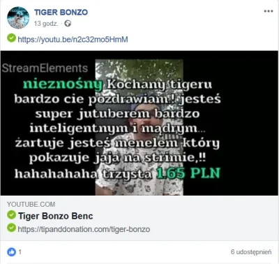 Czopelka - Od tego zacząć, że Tiger chyba nie doczytał do końca co wrzuca. Od tego za...