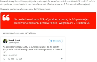 theY - Jakby ktoś nie doczytał:

Na posiedzeniu klubu ECR J-C.Juncker przyznał, że ...