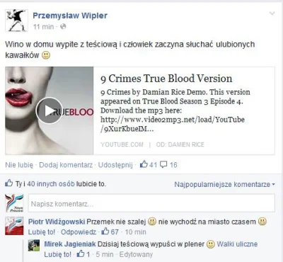 TomekOrl - P. Przemysław Wipler właśnie podzielił się wpisem na FB, co jak co, ale na...