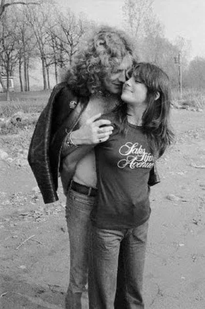 fuManchu69 - Robert Plant z Led Zeppelin i jego 15letnia "dziewczyna" Audrey Hamilton...