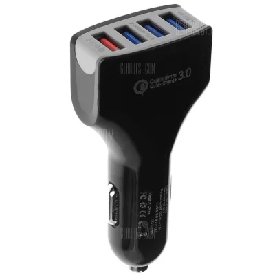 Prozdrowotny - LINK<-SpedCrd QC3.0 Car Charger Mobile Phone Car-Charger 4 Port USB Ca...