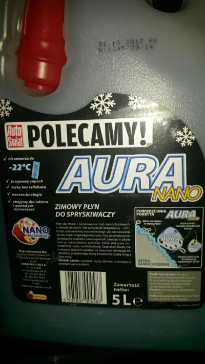 aro84 - Ja kupowałem płyn Aura Nano w październiku, całe szczęście był wyprodukowany ...