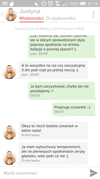 Mr_Handjob - Wygryw na dobranoc, po jednym zdaniu.

Dobranoc !
 #tinder