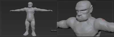 Skaje - Trochę takie #chwalesie - mój pierwszy model zrobiony w ZBrush. Highpoli prze...