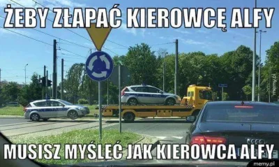 ostulemijo - #motoryzacja #heheszki #policja #samochody #alfaromeo #humorobrazkowy