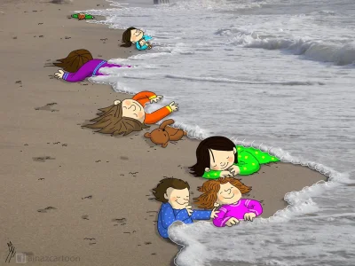 zyd_urojony - Muzułmańskie dzieci które może wyrzuciło na brzeg. Czy wykopki oglądają...