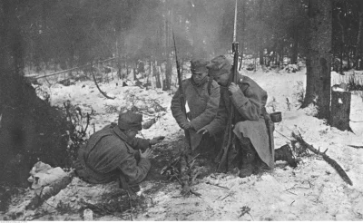 lesio_knz - Żołnierze II Brygady Legionów podczas odpoczynku w lesie pod Rafajłową - ...