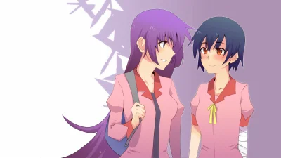 Jimp - #randomanimeshit #monogatari #senjougahara #senjougaharahitagi #kanbarusuruga ...