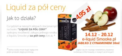 Smooke_pl - W tym tygodniu świąteczne smaki za pół ceny. Coś dla fanów szarlotki :).
...