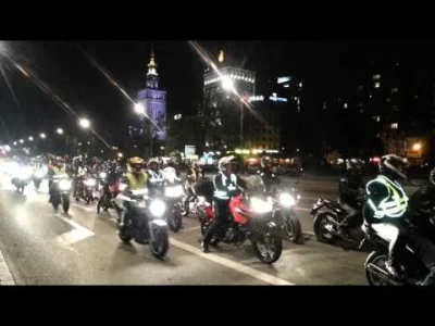 trysekcja - Znalazłam filmik, na którym jest cała druga odblaskowa parada motocyklowa...