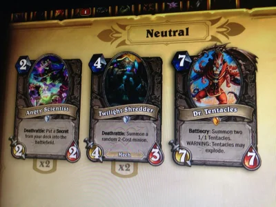 Wiadrodziej - Wyciekły pierwsze nowe karty! 

#hearthstone