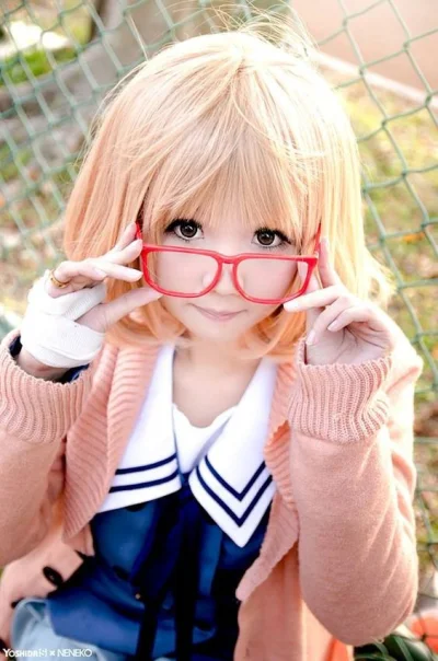 Smuffiasty - #randomanimeshit #cosplay #miraikuriyama #kyoukainokanata #meganekko