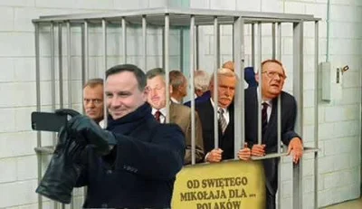 M.....S - Prezent od Św Mikołaja dla Polaków:) 
#polityka #polska #heheszki #duda #p...